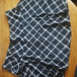 Lane Bryant Plus Size 26 Black and White Skirt